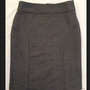 Banana Republic High Waist Gray Pencil Skirt 0P